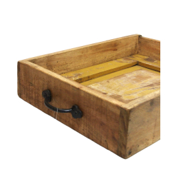 Taca Skrzynka z uchwytami ze starego drewna S 40x29cm